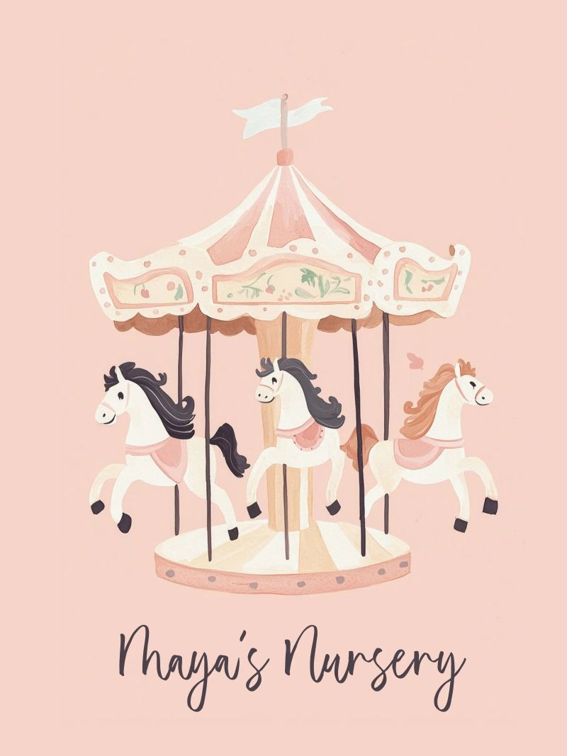 Personalized Gift, Custom Nursery Art, Custom Name Print poster by Little Lola