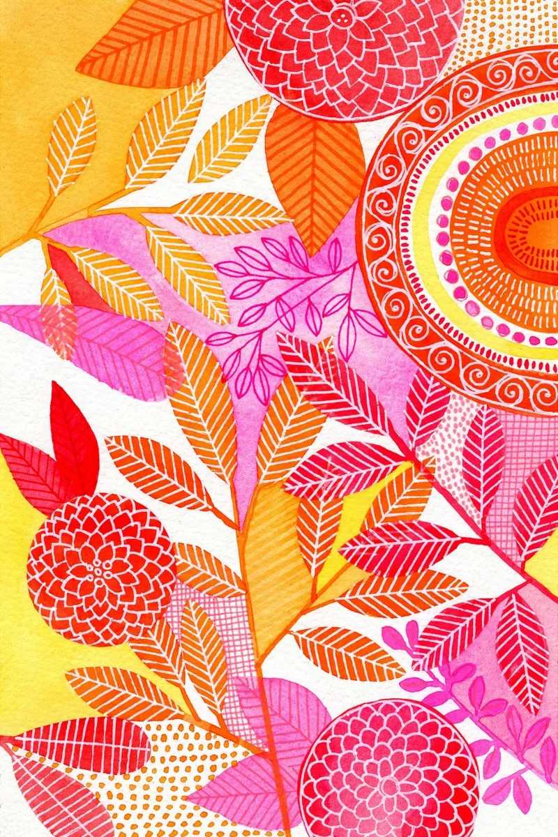 Susan Zwart - Botanisch 26 canvas met Baklijst van The Artcircle