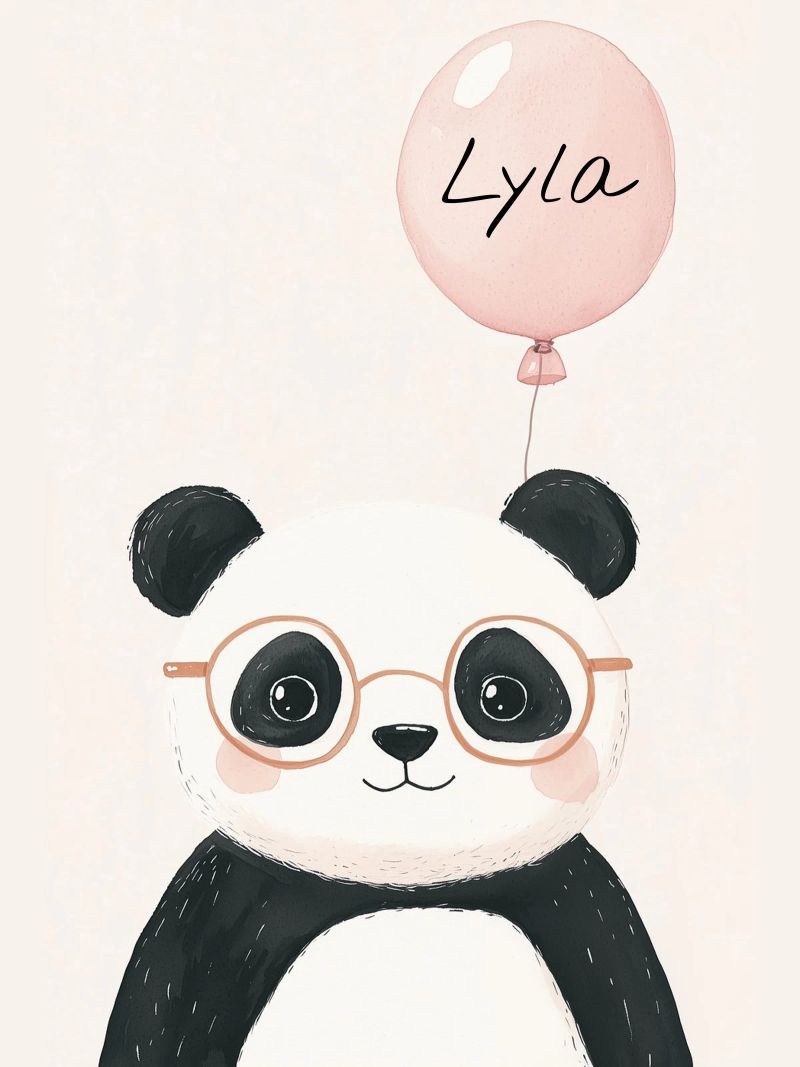 Custom Name Print, Personalized Print for Nursery poster by Little Lola