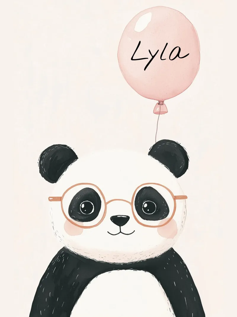 Impression de nom personnalisé, impression personnalisée pour la chambre d'enfant alu dibond de Little Lola