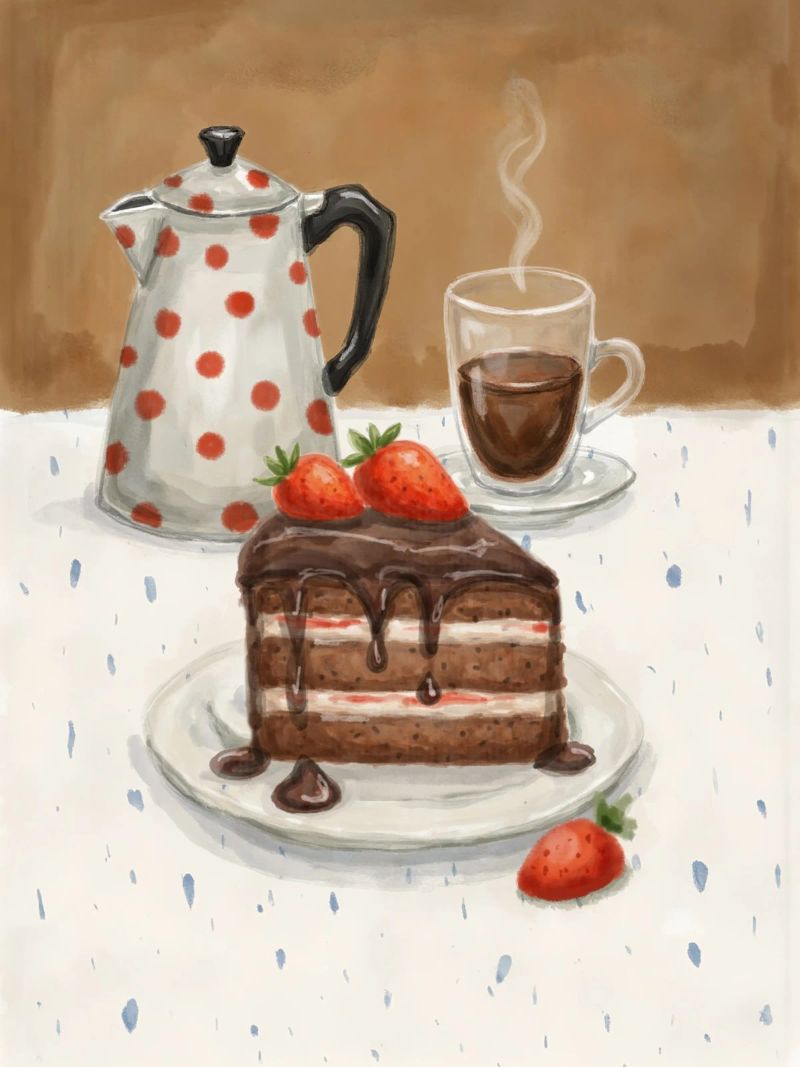 Dessert & Coffee poster by Indigo Rain
