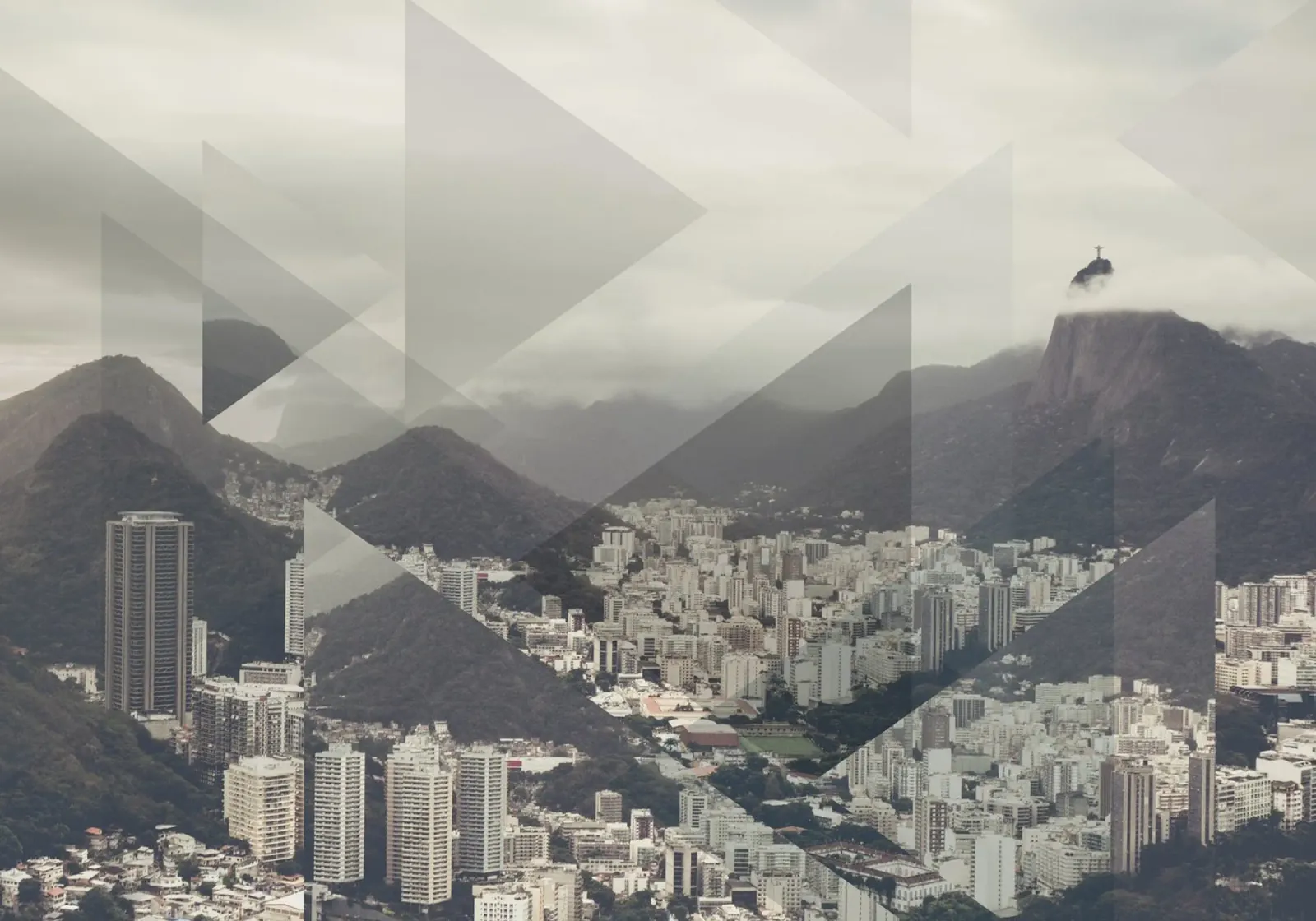 Mania Landscapes Scattered 2 Pan de Azucar (Brazil) poster with plastic frame by Mania Print Collection