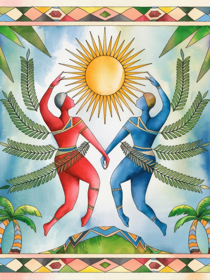 Simetría tropical poster de Artie Shifa