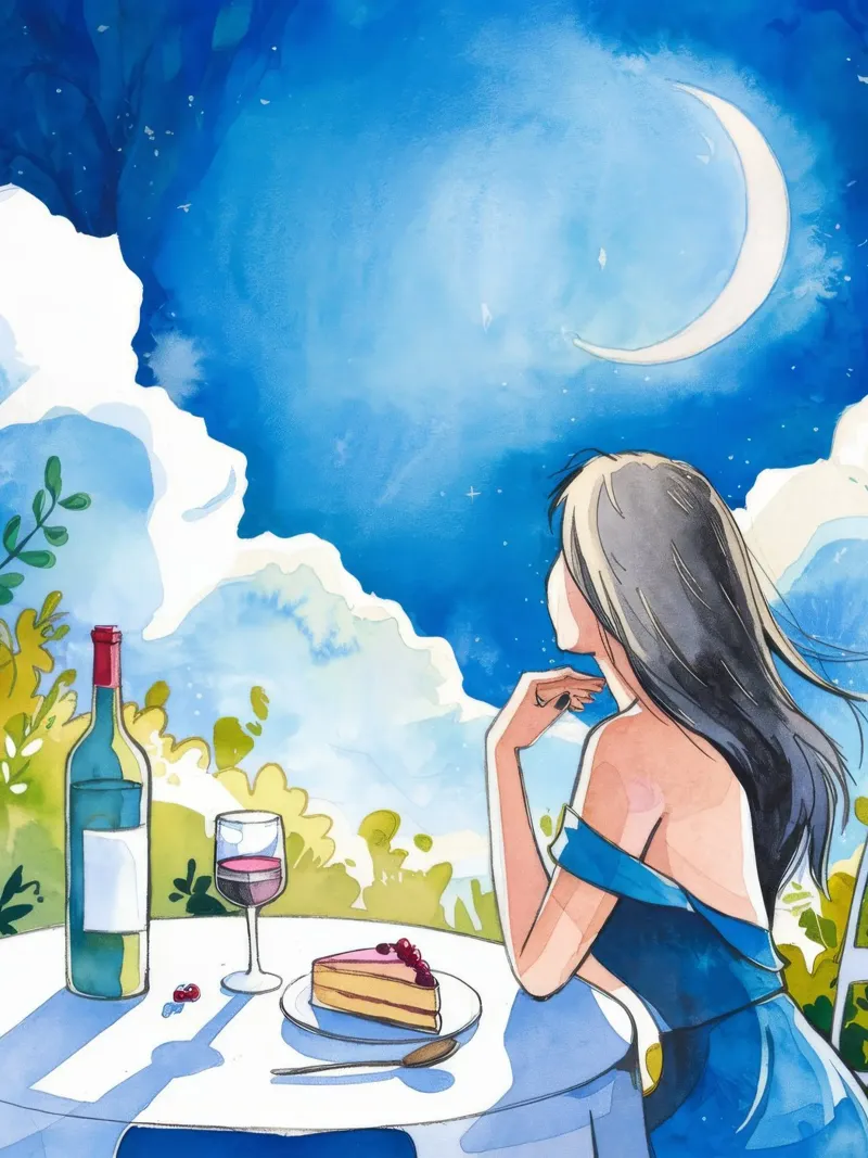 Rêverie al chiaro di luna poster con telaio in plastica da Artie Shifa