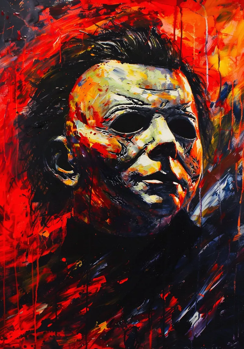 Michael Myers From Halloween Movie pellicola backlit da FreeArtStudio