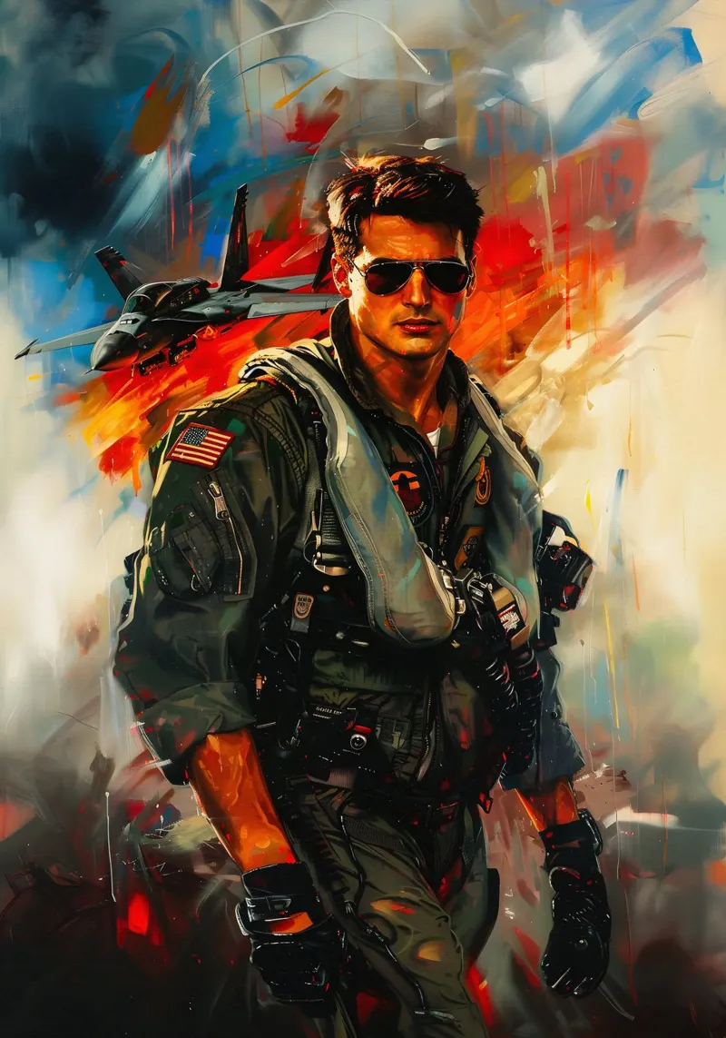 Top Gun pellicola backlit da FreeArtStudio