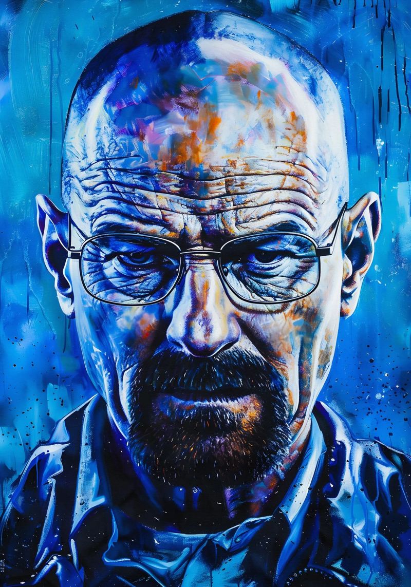 Walter White From Breaking Bad pellicola backlit da FreeArtStudio