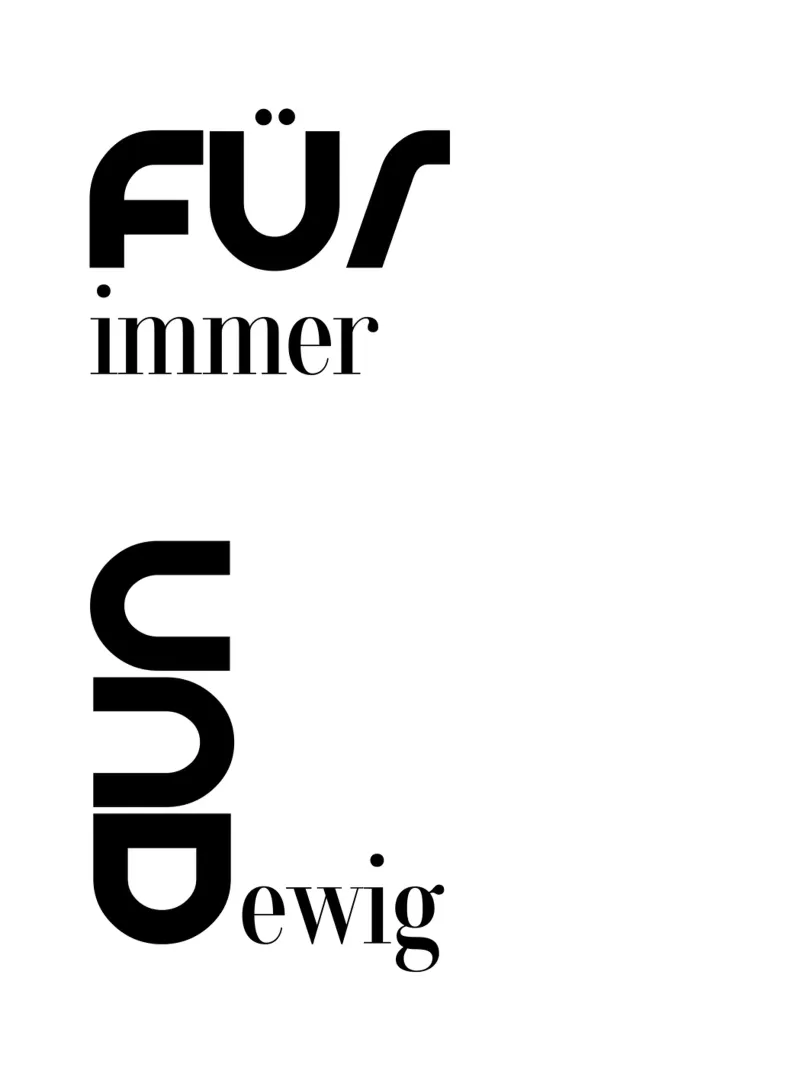 Forever And Ever Modern minimalist typography canvas with Floater frame by YV TYPOGRAPHY