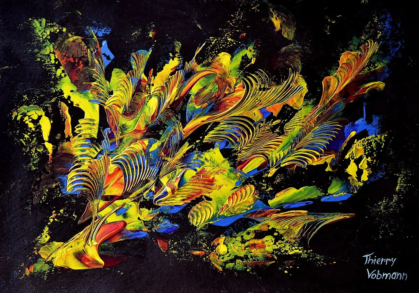 IDEAL GIFT 115 pellicola backlit da Thierry Vobmann Abstract painting