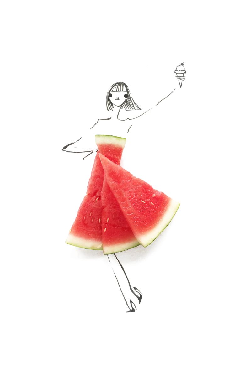 Watermelon Salut poster by Gretchen Roehrs
