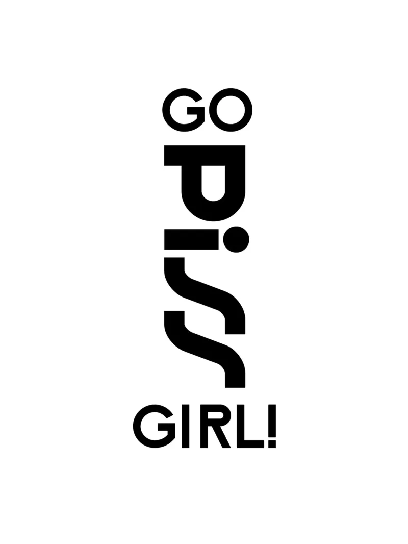 Go Piss Girl Semplice tipografia moderna e minimalista carta hahnemühle da YV TYPOGRAPHY