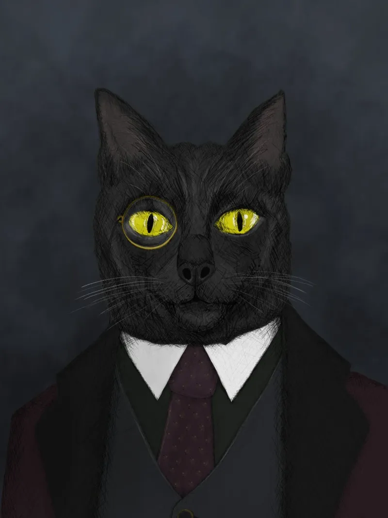 Sir Miau acrylic glass by DIGIDAVID