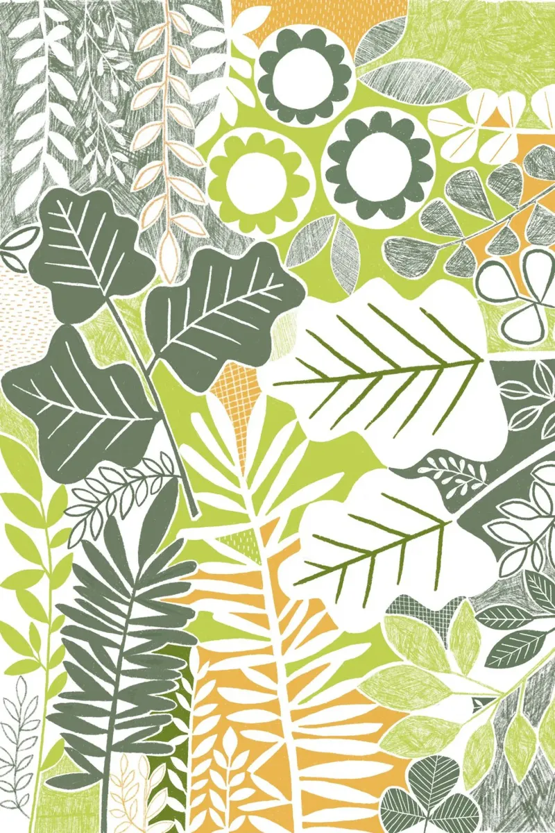 Susan Black - Botanischer Salbei-Zitrus Poster von The Artcircle