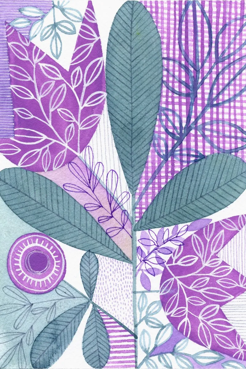 Susan Black - Botanica 04 alluminio dibond da The Artcircle