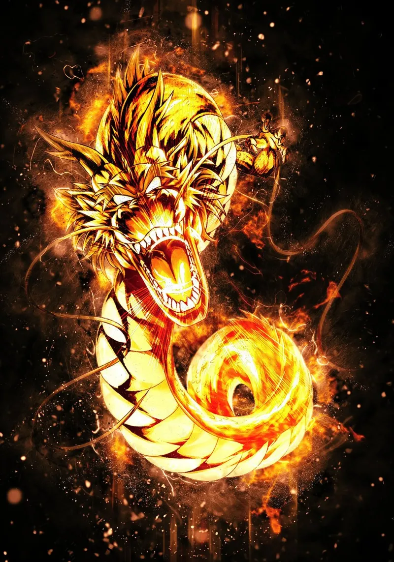 Dragon Fist pellicola backlit da Neonartstudio
