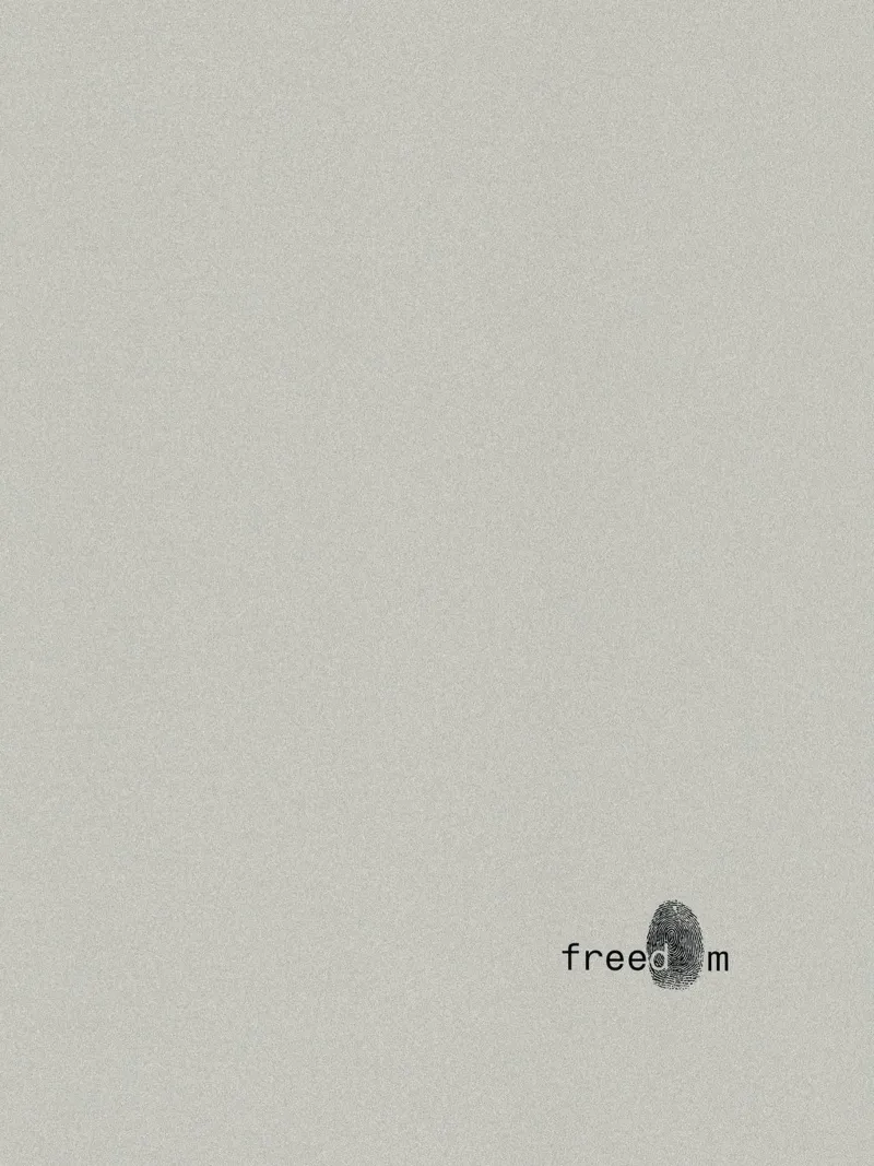Freedom poster con telaio in legno da Hey Vincent