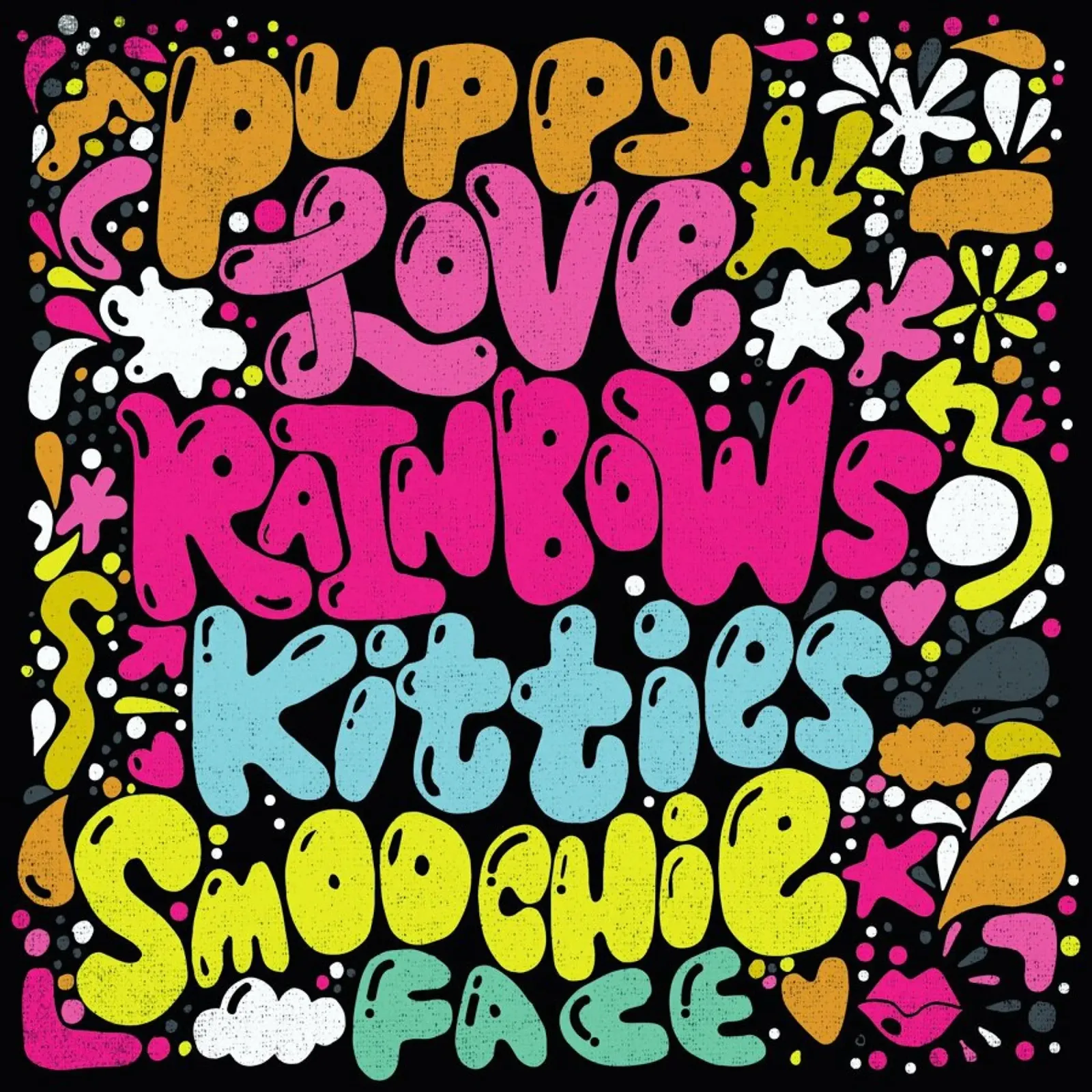 Rainbow Smoochie alluminio dibond da Matthew Taylor Wilson