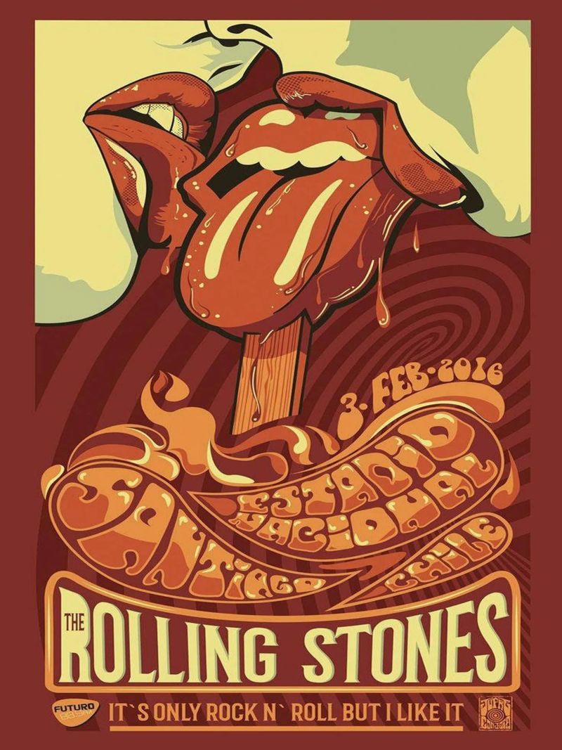 ROLLING STONES FUTURO IT'S ONLY ROCK N ROLL BUT I LIKE IT poster da SoundStudio