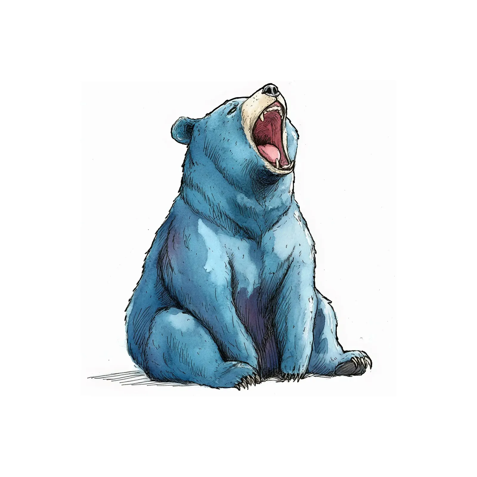 Comic BlauBär hahnemühle by Cat Grafic Design