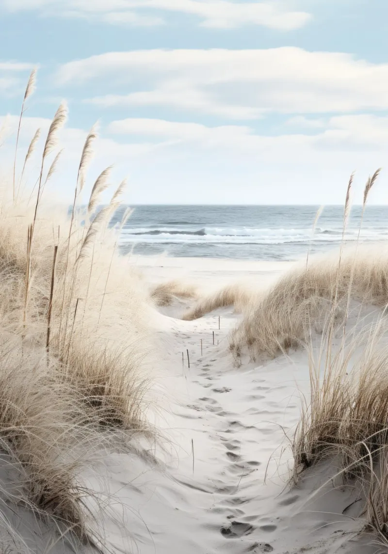 Sentiero della spiaggia carta hahnemühle da PosterPrint