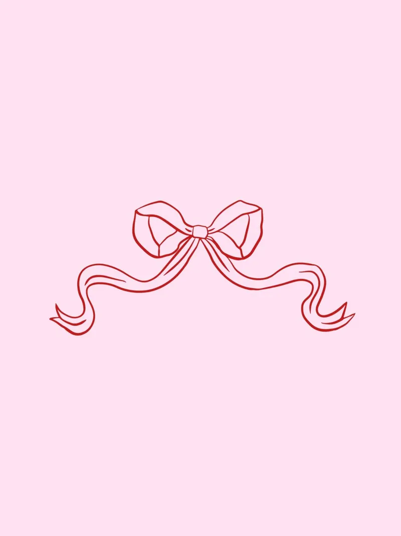 Bow Ribbon Coquette Art, Pretty Pink Wall Art, Trend Poster canvas by Coquette Club