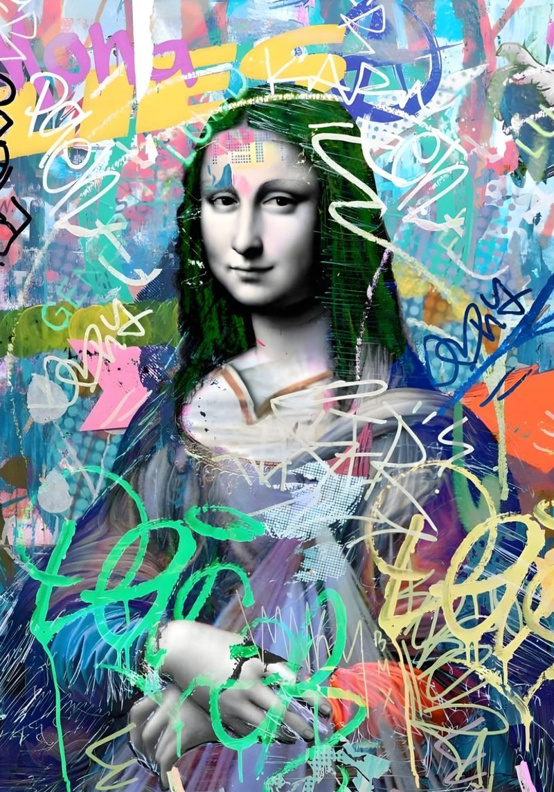 Graffiti Mona Poster von Studio Mooodz