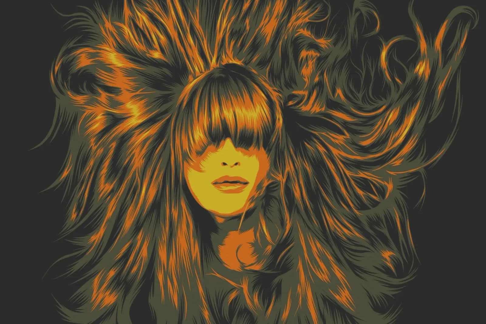CAPELLI DI FUOCO pellicola backlit da Cranio Dsgn