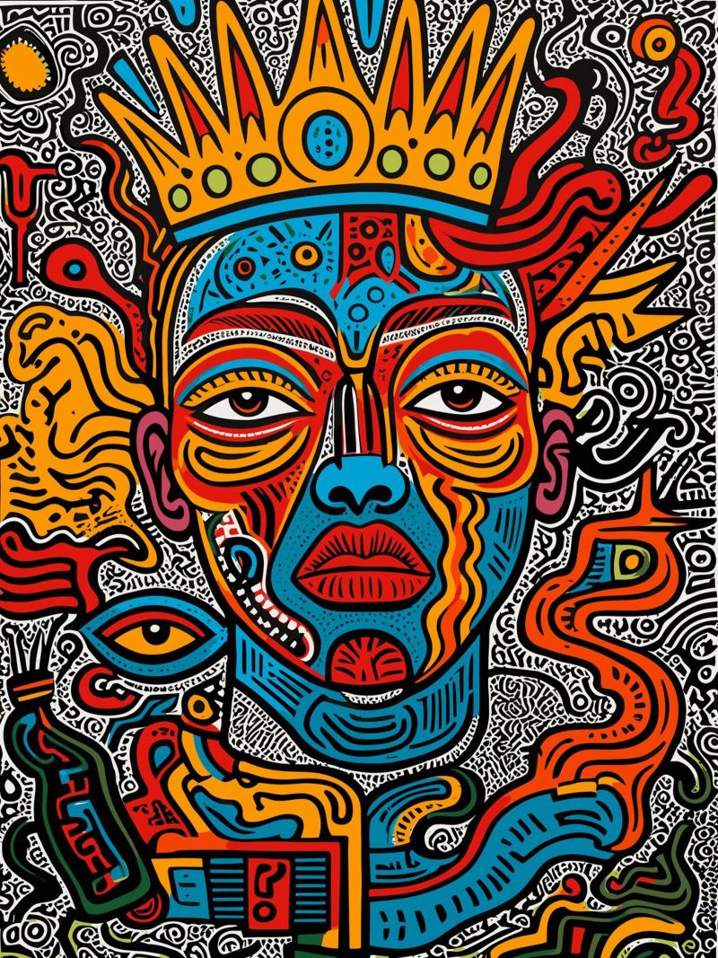 Mystic African Graffiti Street Art Queen poster by Signorino