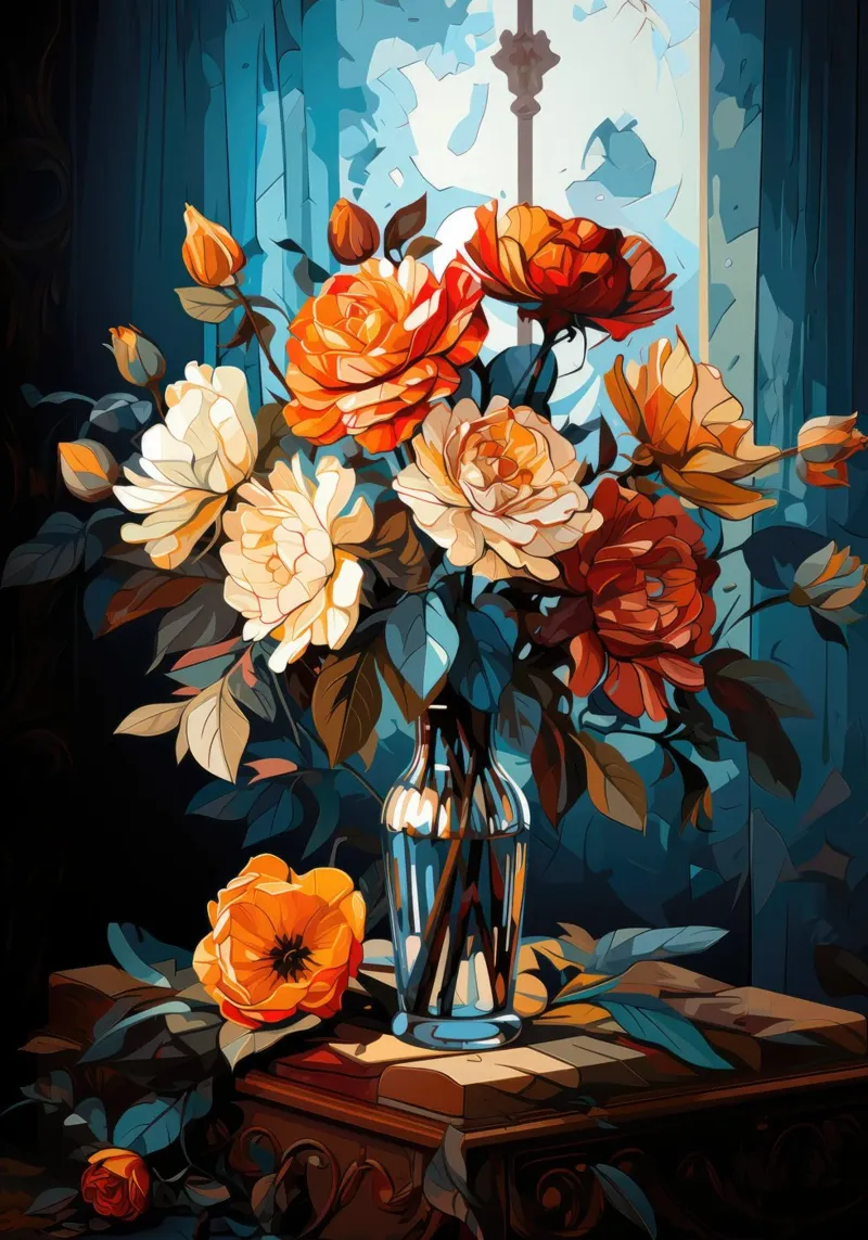 Bouquet ionico carta hahnemühle da PosterPrint