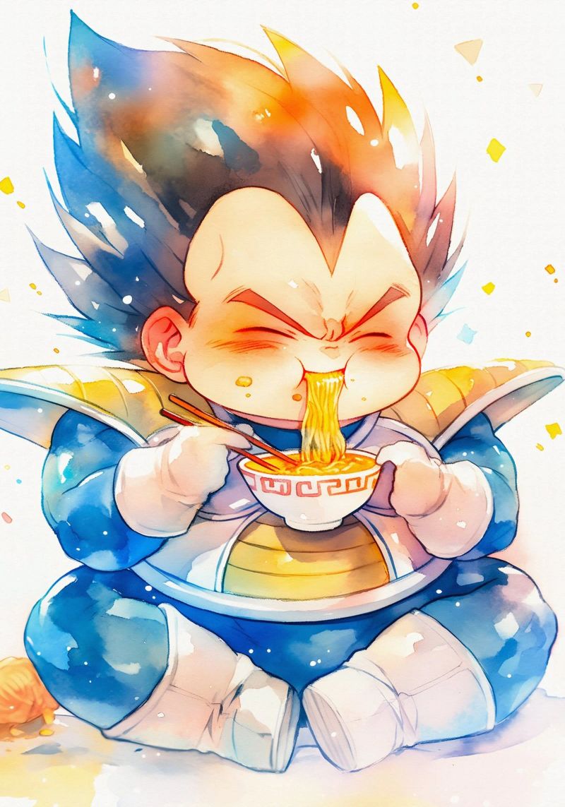 Vegeta  Ramen canvas by CreativeStudio