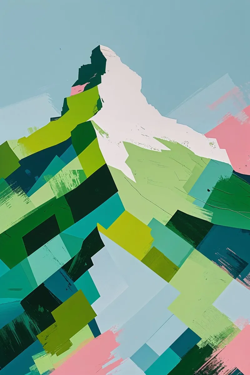 Dynamic Mountain Layers in Abstract Forex-Platte von AlbertKlee