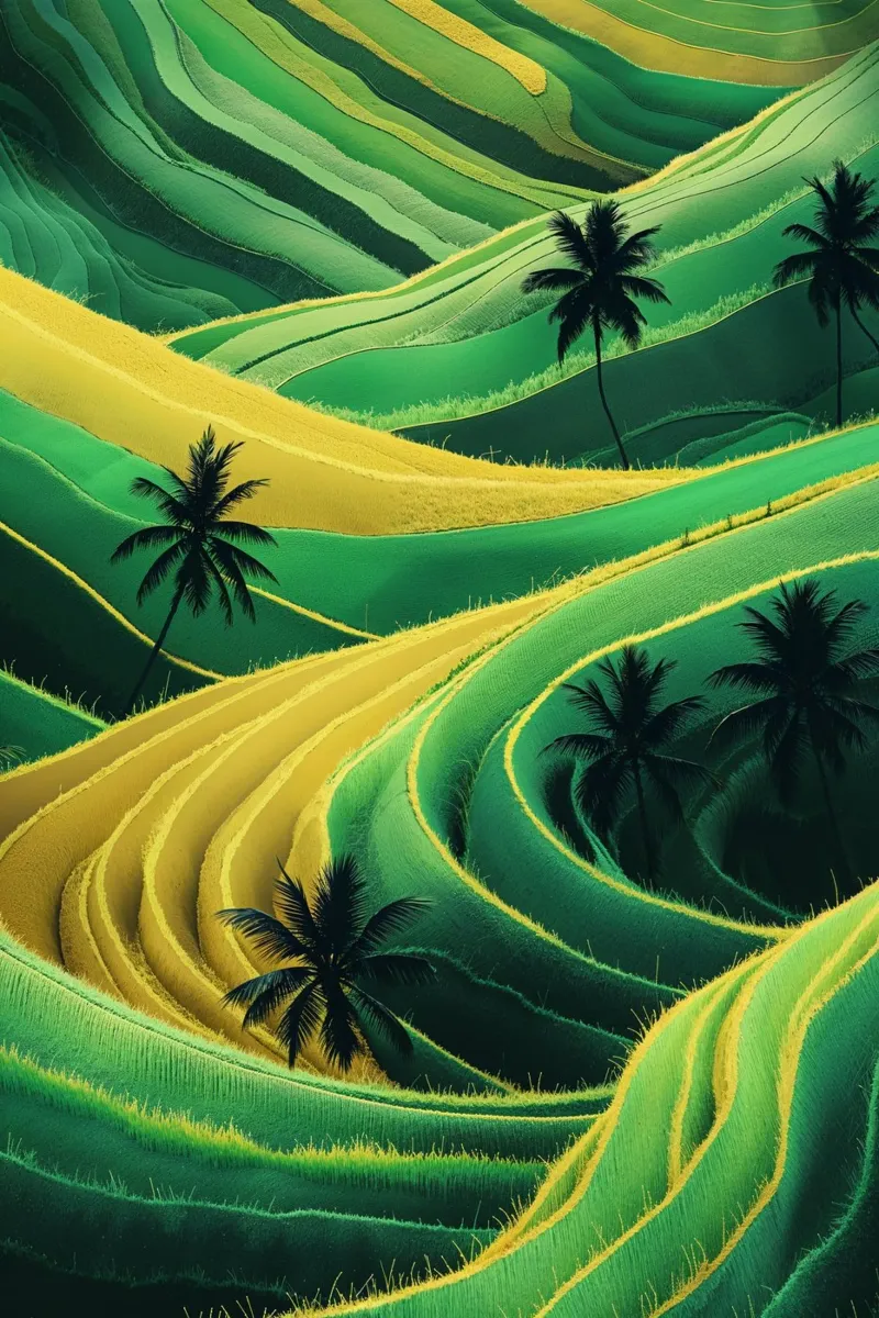 Tropical Hills of Eternal Beauty acrylic glass by AlbertKlee
