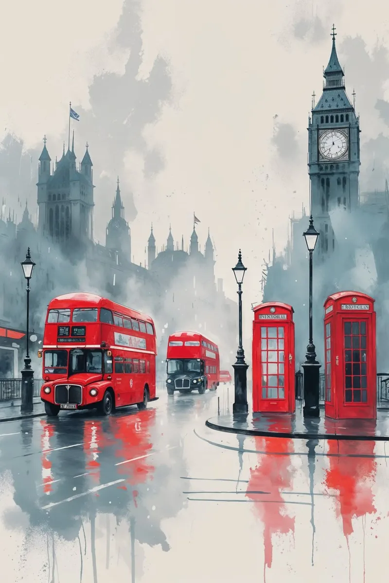 Timeless London: Red and Fog plexiglass da AlbertKlee