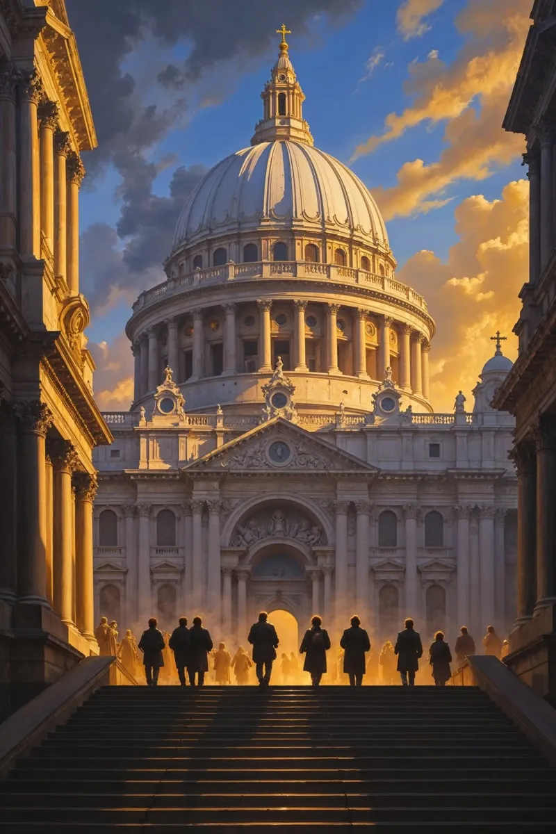 Ascending to Light: St. Paul’s Cathedral carta hahnemühle da AlbertKlee