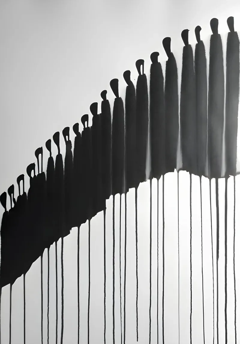 Movimento silenzioso poster con telaio in legno da Kunst und Kontrast