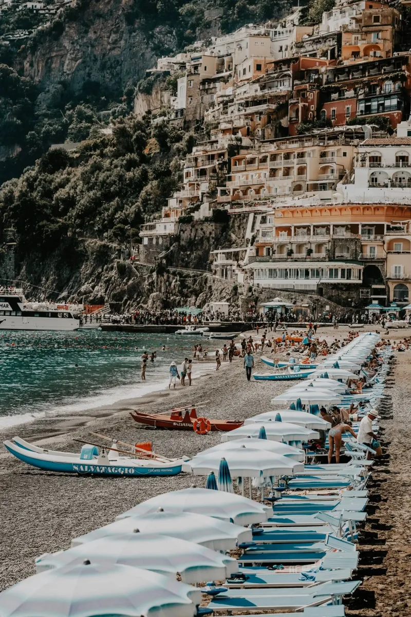 Positano Italy Print, Amalfi Coast La Dolce Vita Italian art acrylic glass by TheTravelClub