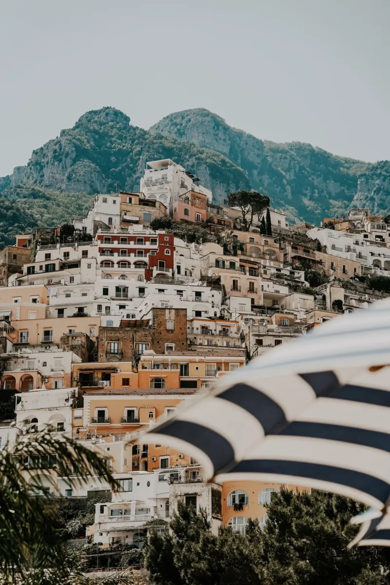 Positano Amalfi Coast Beach, Italian Wall Art Travel Poster hahnemühle by TheTravelClub