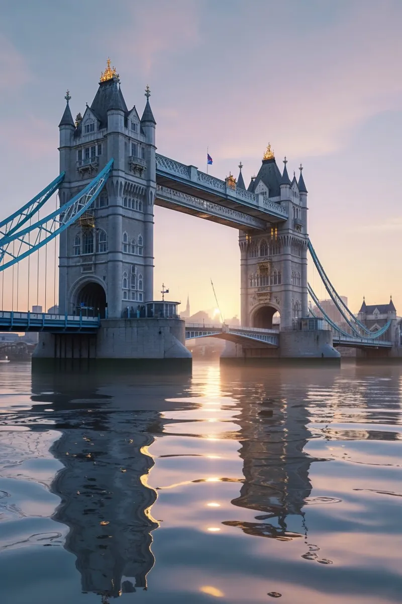 Tower Bridge at Golden Hour alluminio dibond da AlbertKlee