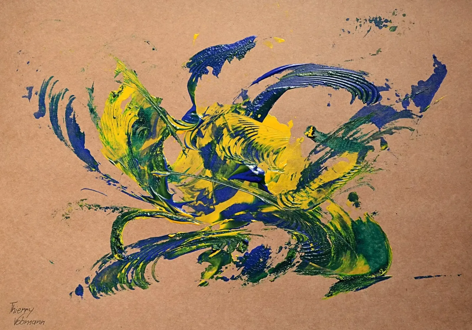 NATURAL STYLE 28 pellicola backlit da Thierry Vobmann Abstract painting