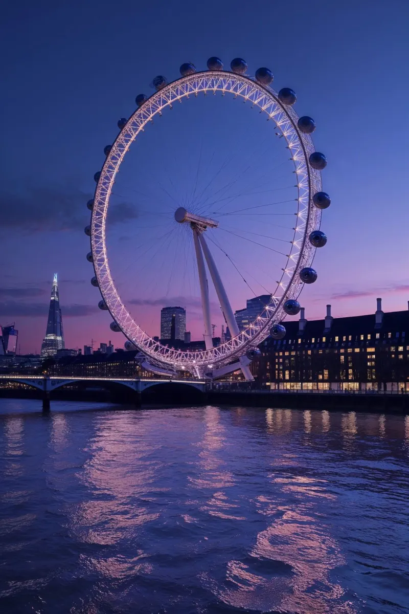 The London Eye in a Twilight Glow plexiglass da AlbertKlee