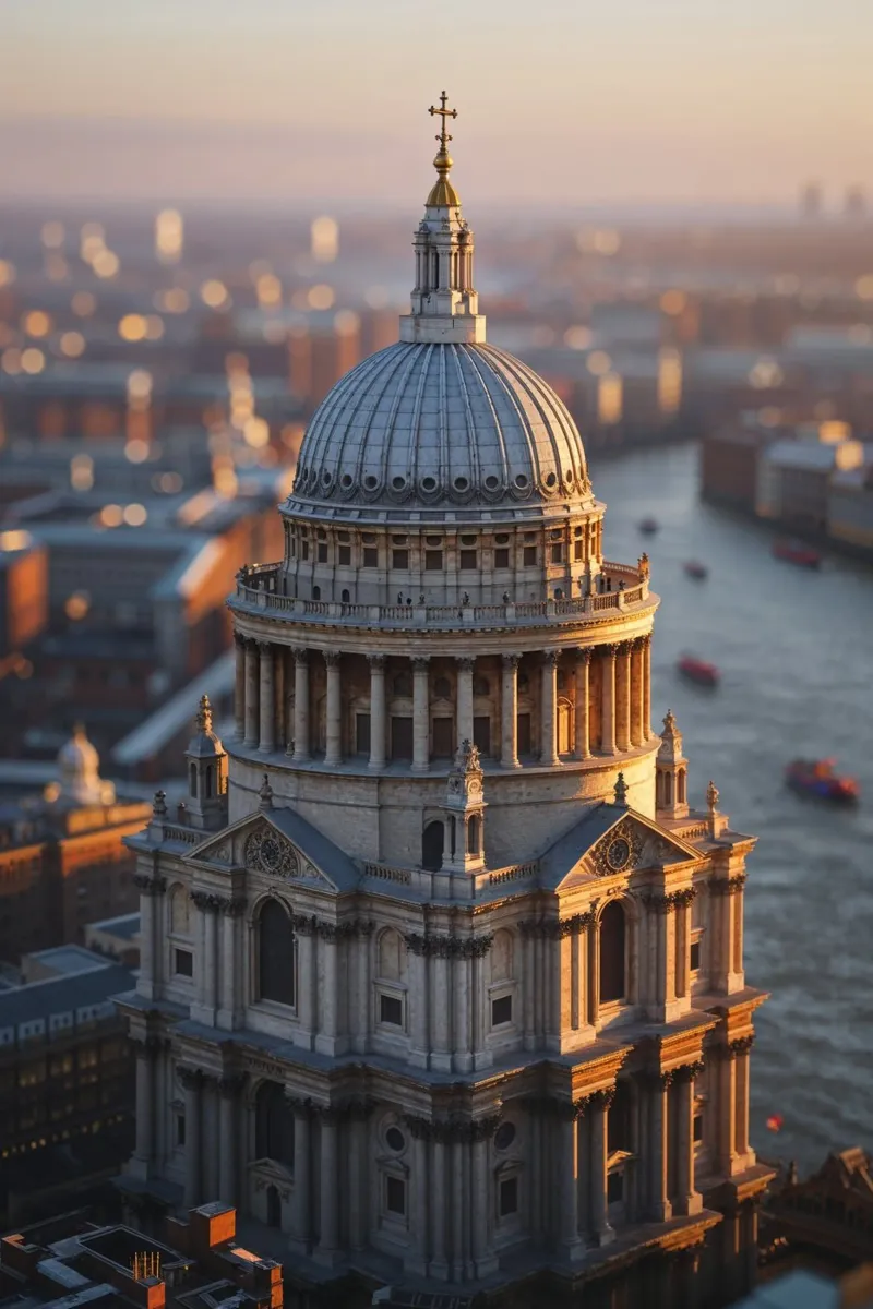 St. Paul's Cathedral: A Dome in Detail alluminio dibond da AlbertKlee