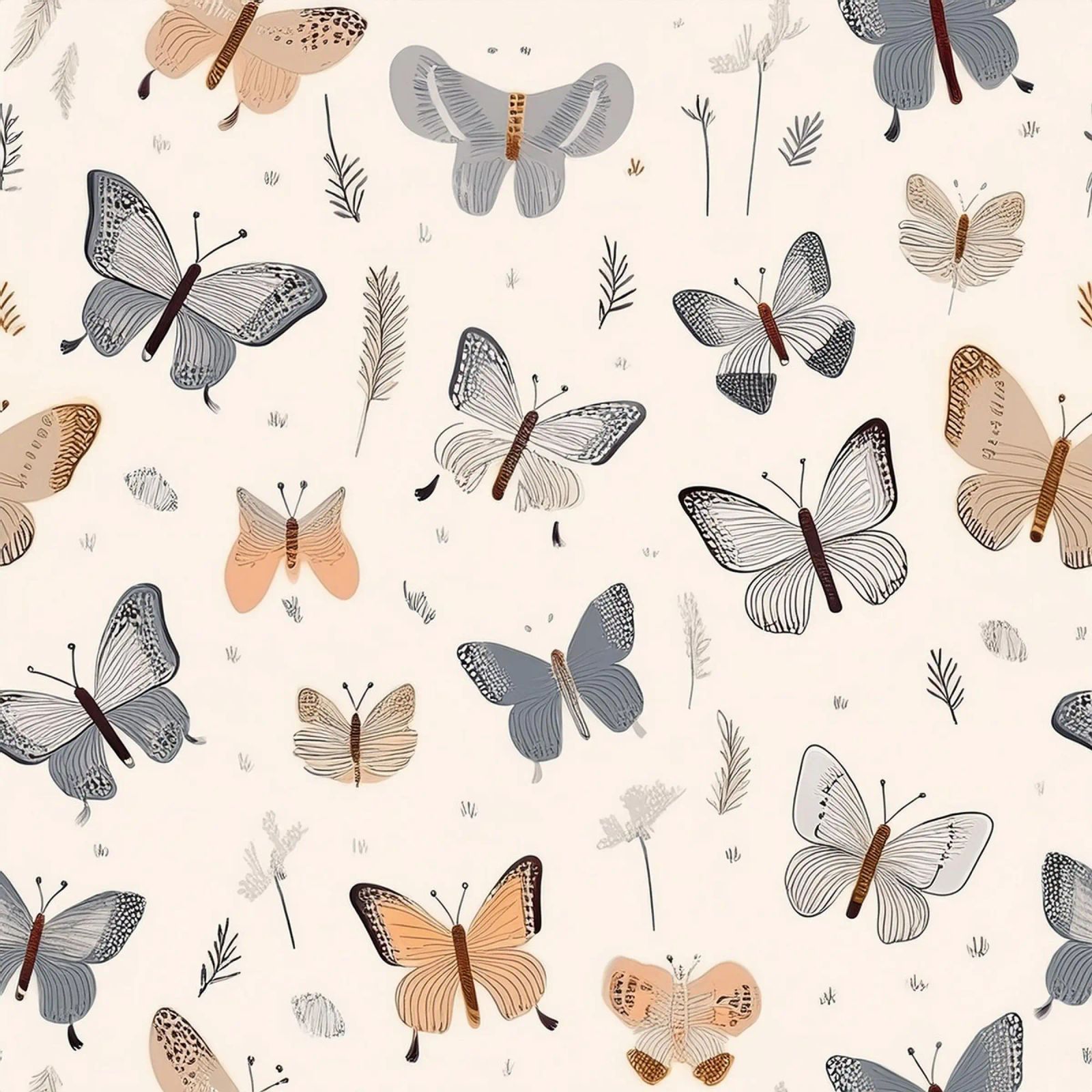 Elegantes Schmetterlingsmuster - von der Natur inspirierter Wandkunstdruck Poster von HoneyDesignsByK