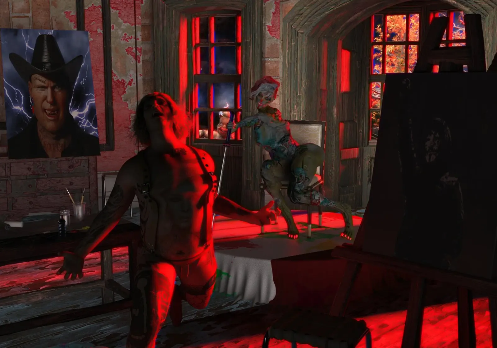 Freudon e Banksy in modalità Caravaggio poster da the-witcher