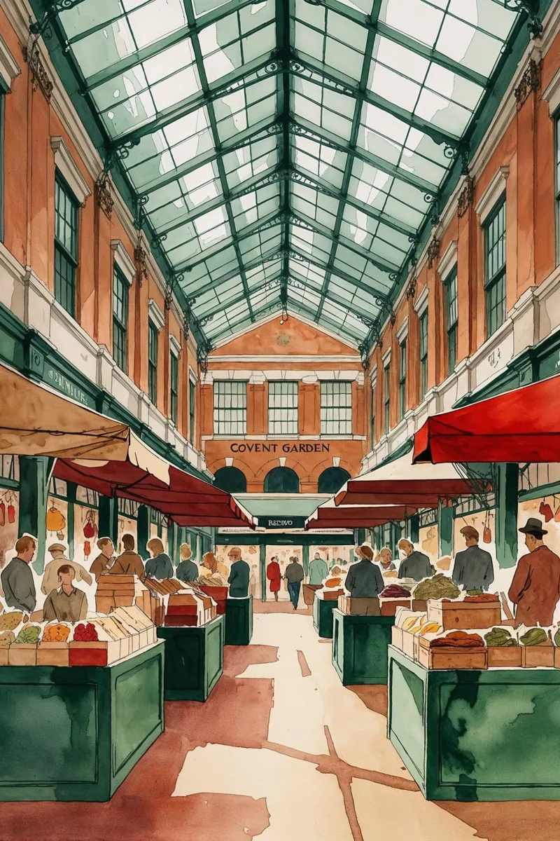 The Historic Beauty of Covent Garden Market tela da AlbertKlee