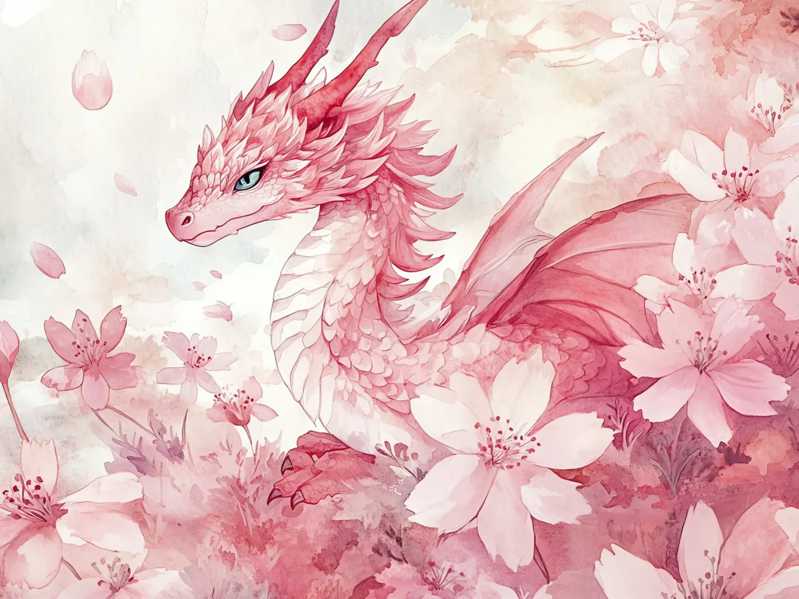 Floralys: Der rosa Drache im Königreich der Blumen Hahnemühle von Théïa's Fantasia World