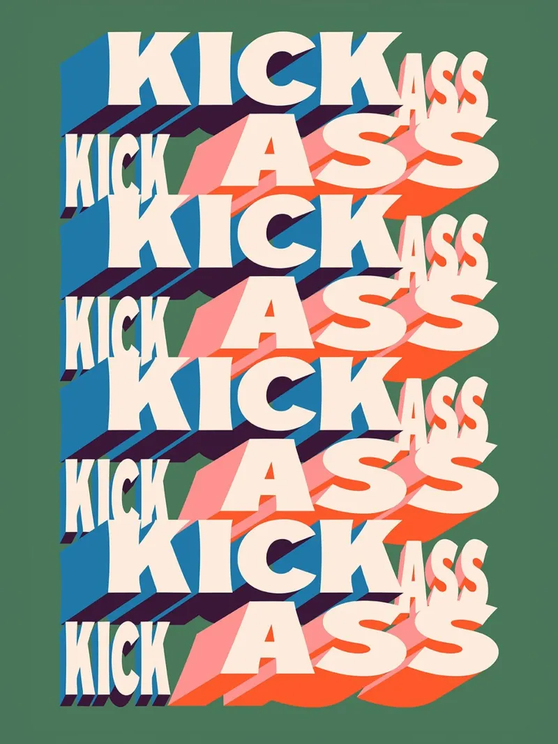 KICK ASS carta hahnemühle da Mat Voyce