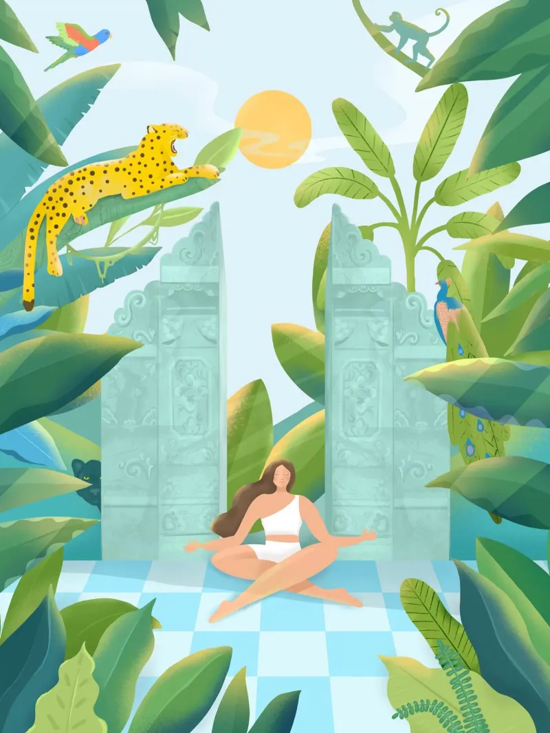 Jungle Zen carta hahnemühle da PetrArts