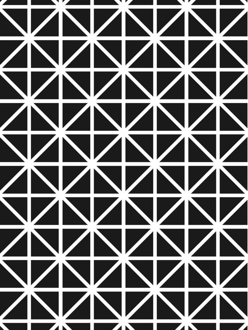 Monochrome Grid Pattern - Minimalist Geometric Design canvas by kookiepixel