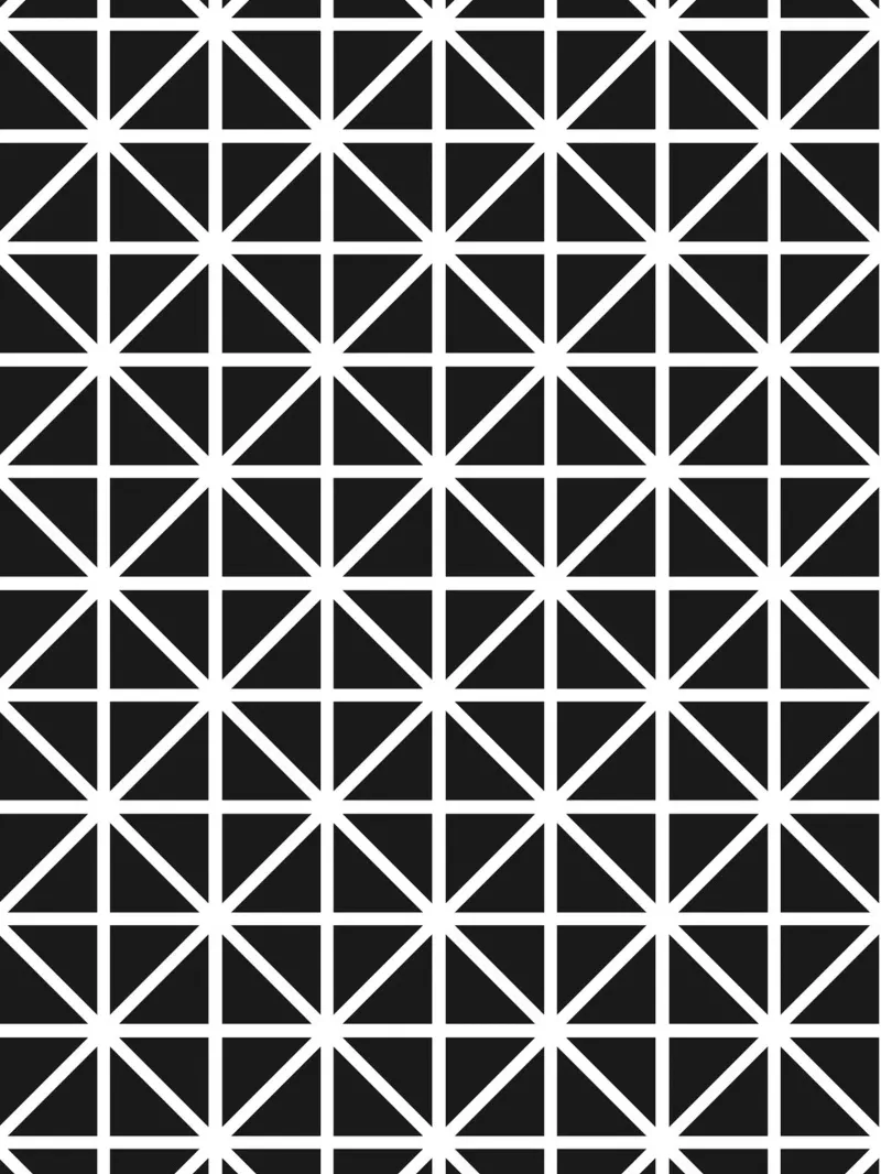 Monochromes Rastermuster - Minimalistisches geometrisches Design Leinwand von kookiepixel