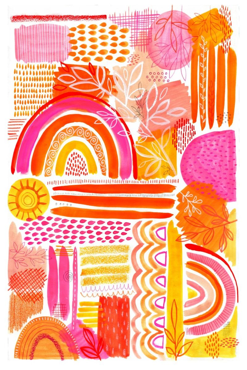 Susan Black - L'arc-en-ciel coloré poster de The Artcircle